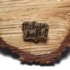 Dřevěná brož Miluju kafe!